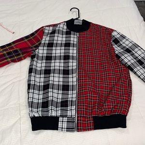 Plaid zip up sweater from Nordstrom by Reclaimed Vintage in size Medium